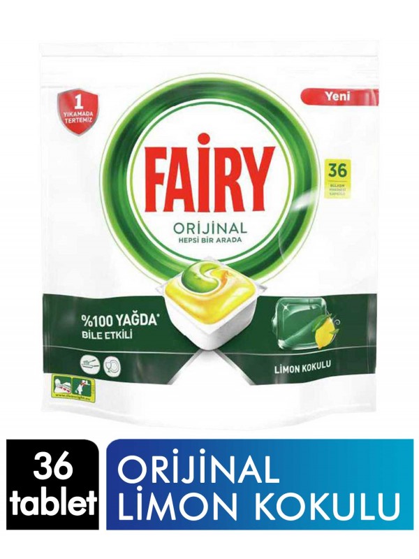 Fairy Hepsi Bir Arada 36 Yıkama Bulaşık Makinesi Tableti